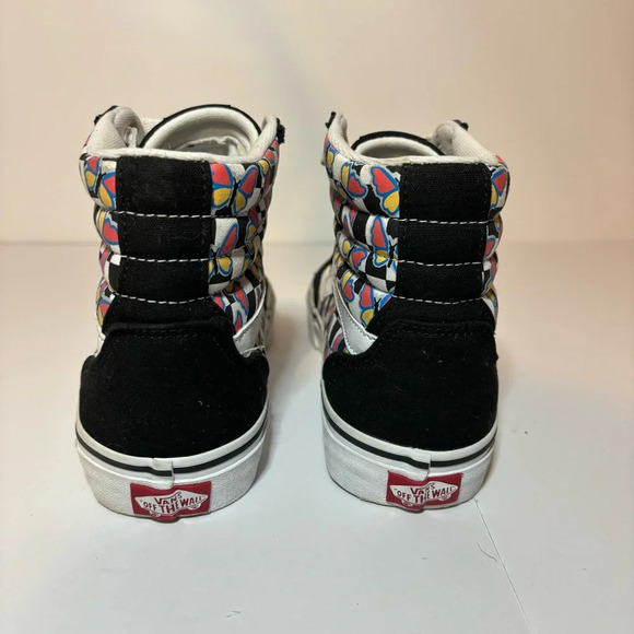 VANS “Filmore Hi” Butterfly Checkerboard High Top Shoes Women’s Sneakers Sz 9.5 - Picture 7 of 9